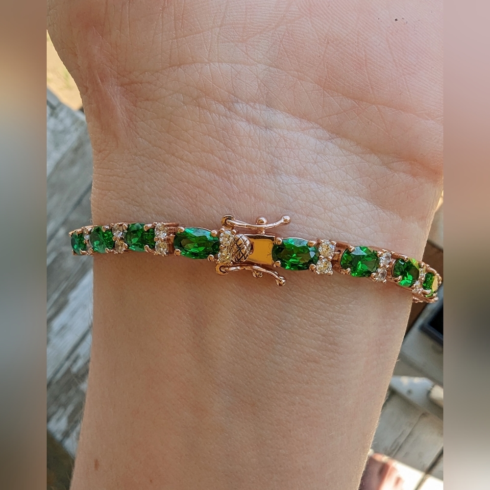 Emerald tennis bracelet